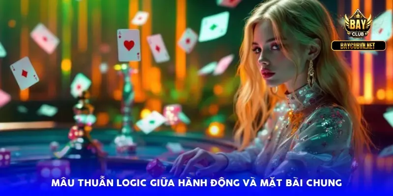 Mâu thuẫn logic giữa hành động và mặt bài chung